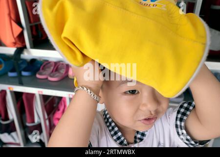 Scuola materna gestita da Dominicans Sisters. Bien Hoa. Vietnam. Foto Stock