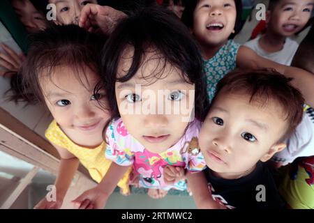 Scuola materna gestita da Dominicans Sisters. Bien Hoa. Vietnam. Foto Stock