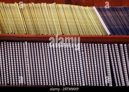 Tinh That Quan am Pagoda. Libri buddisti. Dalat. Vietnam. Foto Stock