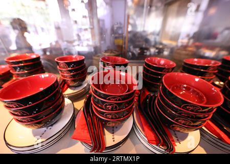 Un popolare ristorante dim sum. Ho chi Minh. Vietnam. Foto Stock