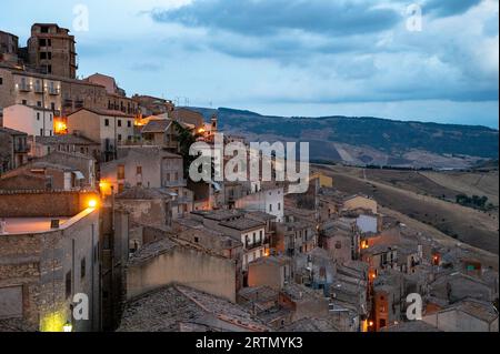 Gangi, uno dei borghi più belli d'Italia, Parco delle Madonie, Palermo, Sicilia Foto Stock