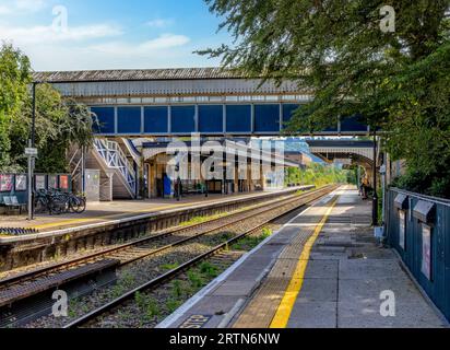 Stazione ferroviaria di Stroud, Cotswolds, Gloucestershire, Regno Unito Foto Stock