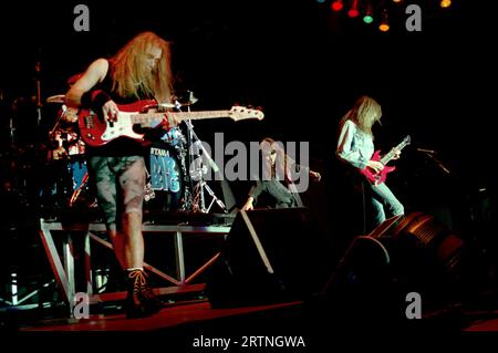 Milano Italia 1993-11-18: Gruppo Mr.Big in concerto al Palatrussardi Foto Stock