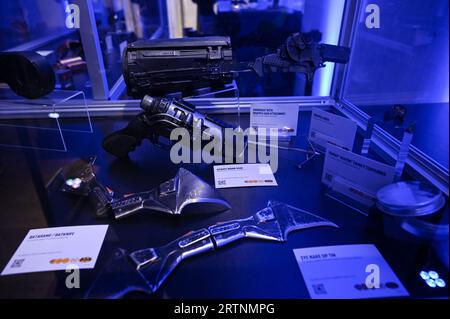 Londra, Regno Unito. 14 settembre 2023. L'attesissima esperienza di Batman Unmasked in Piccadilly è stata presentata in anteprima dai media. Credito: Vedere li/Picture Capital/Alamy Live News Foto Stock