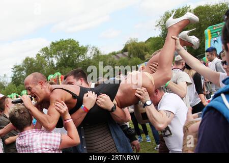 Evento di protesta Oxford Pride giugno 2013 Foto Stock