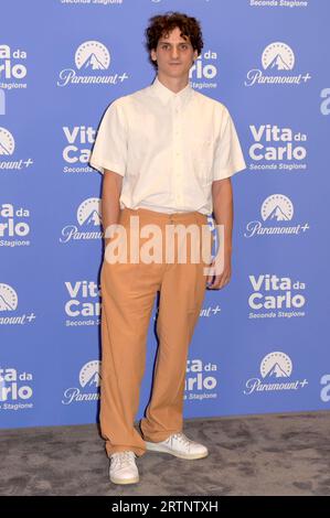 Antonio Banno beim Photocall zur 2. Staffel der Paramount serie vita da Carlo im Casa del Cinema. ROM, 13.09.2023 *** Antonio Banno alla photocall per la seconda stagione della serie Paramount vita da Carlo alla Casa del Cinema Roma, 13 09 2023 foto:XA.XM.xTinghinox/xFuturexImagex vita 3930 Foto Stock