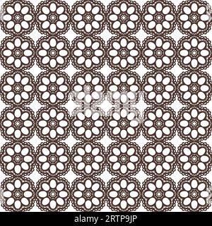 Sfondo fiore motivo vettore astratto senza cuciture Illustrazione Vettoriale