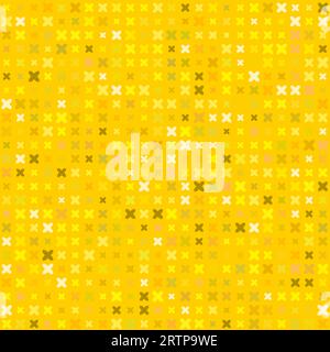 Sfondo vettoriale astratto texture senza cuciture Polka a punti giallo Illustrazione Vettoriale