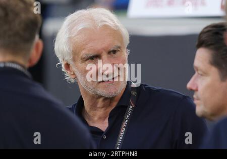 Wolfsburg, Deutschland. 9 settembre 2023. Firo: 09.09.2023 calcio, calcio, nazionale maschile 2023/2024, test match Germania - Giappone Rudi Voller credito: dpa/Alamy Live News Foto Stock