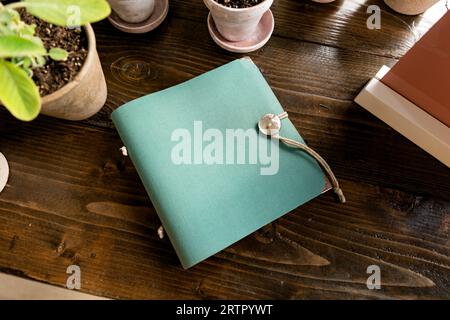 Libro dell'ospite per matrimoni fatti a mano Foto Stock