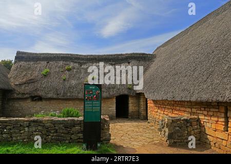 Villaggio medievale presso Cosmeston Lakes and Country Park, Galles del Sud. Presa nel settembre 2023 Foto Stock