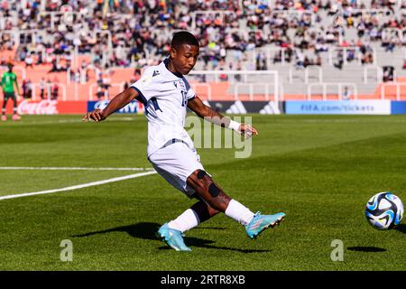 Mendoza, Argentina. 21 maggio 2023. Estadio Malvinas Argentinas Mendoza, Argentina - 21 maggio: Yordy Alvarez della Repubblica Dominicana in azione durante la Coppa del mondo FIFA Under-20 Argentina 2023 gruppo D partita tra Nigeria e Repubblica Dominicana all'Estadio Malvinas Argentinas il 21 maggio 2023 a Mendoza, Argentina. (Foto di SPP) (Eurasia Sport Images/SPP) credito: SPP Sport Press Photo. /Alamy Live News Foto Stock