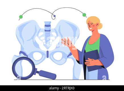 Concetto vettore medico ortopedico Illustrazione Vettoriale