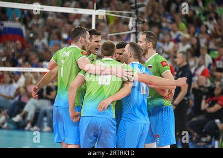 Squadra nazionale di pallavolo della Slovenia. Campionato del mondo di pallavolo 2022 Foto Stock