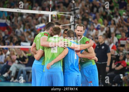 Squadra nazionale di pallavolo della Slovenia. Campionato del mondo di pallavolo 2022 Foto Stock