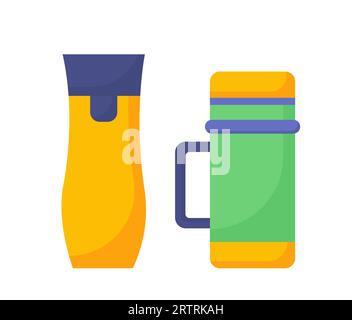 Concetto di vettore di termosi Illustrazione Vettoriale