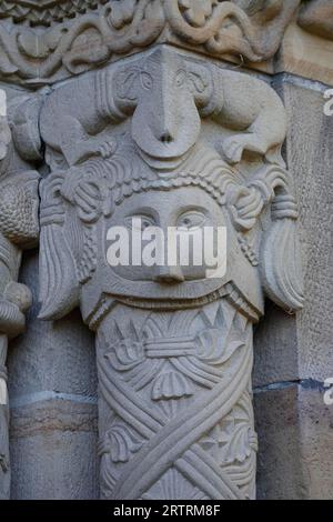 Facciata esterna di St Chiesa di Giovanni, rovine del castello di Weibertreu, Weinsberg, Valle di Weinsberg, Heilbronn, Heilbronn-Franconia, Baden-Wuerttemberg Foto Stock