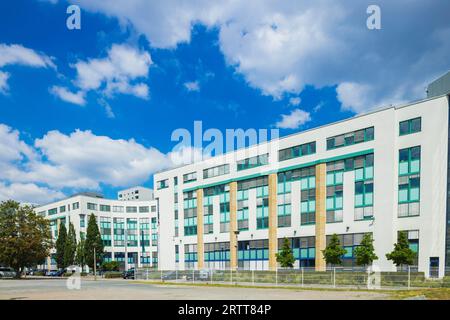 La Saechsische Aufbaubank - Foerderbank -, o SAB in breve, è stata fondata nel 1991 ed è l'istituzione statale per lo sviluppo del libero Stato di Foto Stock