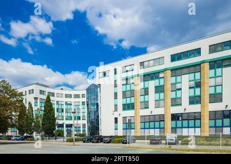 La Saechsische Aufbaubank - Foerderbank -, o SAB in breve, è stata fondata nel 1991 ed è l'istituzione statale per lo sviluppo del libero Stato di Foto Stock