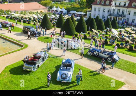 DEU Sachsen Radebeul (C Sylvio Dittrich +49 1772156417) Concours d'Elegance il salone delle auto d'epoca delle annate 1900 - 1945 automobilistico di prima classe Foto Stock