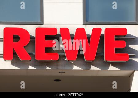 REWE Marken-Discount, logo, Germania Foto Stock