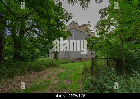 Resti della Slesia Windsor - Palazzo della Sibilla a Szczodre, Polonia. Foto Stock