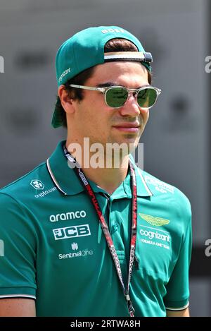Singapore, Singapore. 15 settembre 2023. Lance Walk (CDN) Aston Martin F1 Team. Formula 1 World Championship, Rd 16, Gran Premio di Singapore, venerdì 15 settembre 2023. Circuito di Marina Bay Street, Singapore. Crediti: James Moy/Alamy Live News Foto Stock