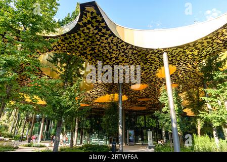 La Casa della musica ungherese progettata da Sou Fujimoto, situata nel parco della città di Budapest Foto Stock