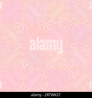 Sfondo vettoriale astratto texture floreale senza cuciture colore rosa Illustrazione Vettoriale