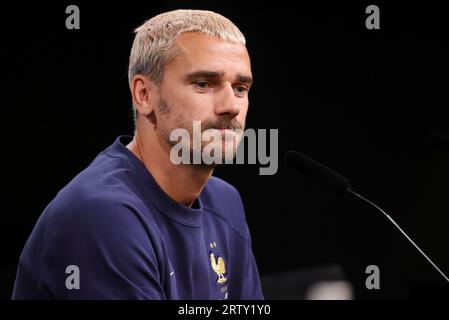 Dortmund, Deutschland. 11 settembre 2023. Firo: 09/11/2023 calcio, calcio, stagione 2023/2024 Francia allenamento allenatore conferenza stampa, ritratto Antoine Griezmann credito: dpa/Alamy Live News Foto Stock