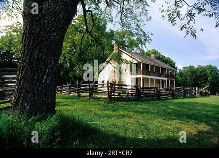 Elkhorn Tavern, Pea Ridge National Military Park, Arkansas Foto Stock