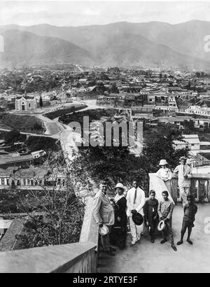 Caracas, Venezuela c. 1915 la vista di Caracas dalla collina del Calvario. Foto Stock