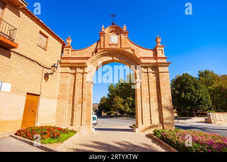 Porta di Puerta de Granada ad Antequera. Antequera è una città della provincia di Malaga, la comunità dell'Andalusia in Spagna. Foto Stock