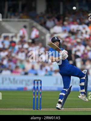 Londra INGHILTERRA - 15 settembre 2023: Dawid Malan d'Inghilterra durante il quarto incontro internazionale della Metro Bank One Day tra Inghilterra e nuova Zelanda al Lord's Cricket Ground. Londra Foto Stock