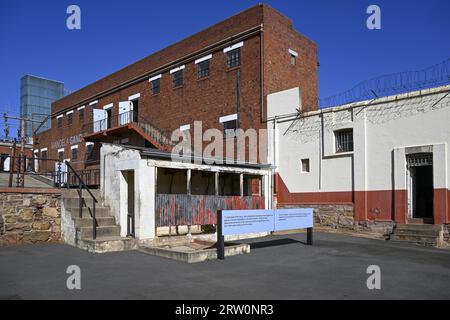 Il vecchio forte, la prima prigione di Johannesburg, Constitution Hill, Hillbrow, Johannesburg, provincia di Gauteng, Sudafrica Foto Stock