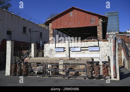 Il vecchio forte, la prima prigione di Johannesburg, Constitution Hill, Hillbrow, Johannesburg, provincia di Gauteng, Sudafrica Foto Stock