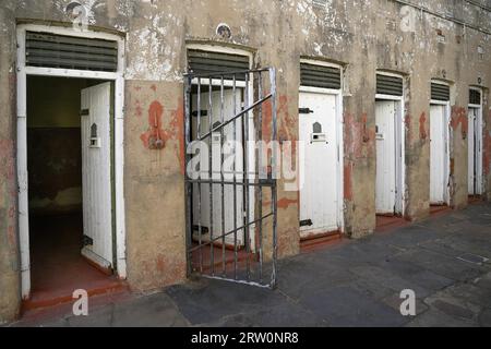 Celle della prigione, il vecchio forte, la prima prigione di Johannesburg, Constitution Hill, Hillbrow, Johannesburg, provincia di Gauteng, Sudafrica Foto Stock