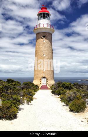 Faro di Cape du Couedic nel Flinders Chase National Park su Kangaroo Island, Australia meridionale Foto Stock