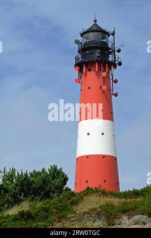 Faro vicino a Hoernum sull'isola di Sylt Foto Stock