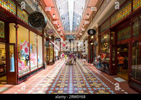 Sydney, Australia, 8 febbraio, The Strand Arcade nel bel mezzo di una giornata intensa nel CBD di Sydney l'8 febbraio 2015 Foto Stock