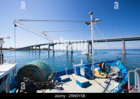 SAN REMO, DEC 14: San Remo è un pittoresco villaggio di pescatori sulla strada per Philip Island, Victoria, Australia Foto Stock