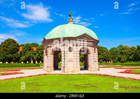 Il Tempio Diana o Dianatempel nella Hofgarten di Monaco o il Giardino di Corte, in Germania Foto Stock