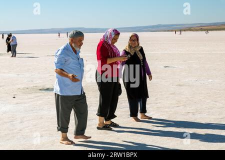 03.09.2017, Turchia, Ankara, Sereflikochisar - Dry Fallen parte del lago salato Tuz Goelue, uno dei laghi più salati del mondo. 00A170903D300CAROEX Foto Stock