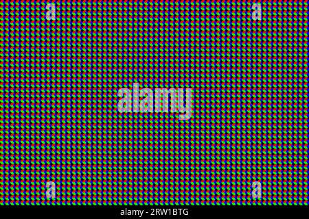 Modello senza interruzioni con diodi rgb rotondi. Sfondo video wall. Monitor analogico. Illustrazione vettoriale Illustrazione Vettoriale