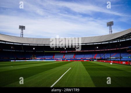 Rotterdam, Paesi Bassi. 16 settembre 2023. Rotterdam - De Kuip prima della partita Eredivisie tra Feyenoord e sc Heerenveen allo Stadion Feijenoord De Kuip il 16 settembre 2023 a Rotterdam, nei Paesi Bassi. Credito: Immagini da Box a Box/Alamy Live News Foto Stock