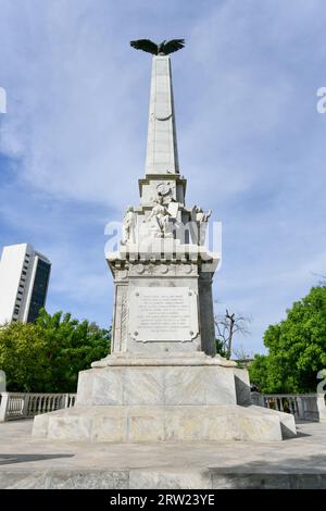 Obelisco nel Parco Centenario, Cartagena, Dipartimento Bolivar, Colombia Foto Stock