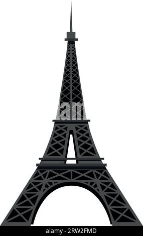 Disegno chiaro della TORRE EIFFEL, PARIGI Illustrazione Vettoriale