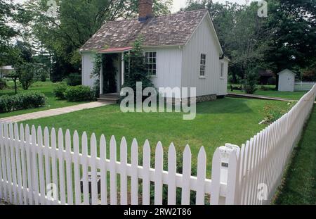 Luogo di nascita di Herbert Hoover, sito storico nazionale di Hoover, Iowa Foto Stock