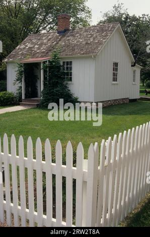 Luogo di nascita di Herbert Hoover, sito storico nazionale di Hoover, Iowa Foto Stock