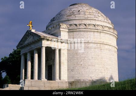 Illinois Monument, Vicksburg National Military Park, Mississippi Foto Stock